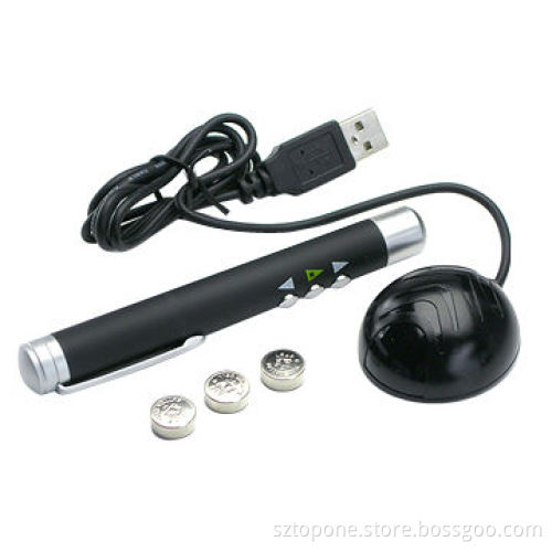 IR Laser Pointer, 5mW, Page Up and Down, Button Battery